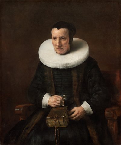 Old Lady with a Book by Rembrandt van Rijn